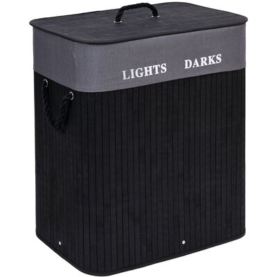 Kosz na pranie GOCKOWIAK 100L Czarno-szary