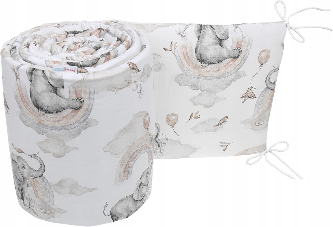 Babymam ochraniacz na całe łóżeczko 360x30cm