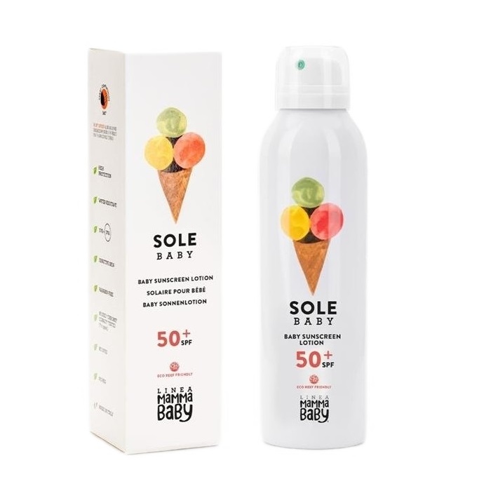 Linea MammaBaby Sole Baby balsam z filtrem przeciwsłonecznym SPF50 +, 150 ml