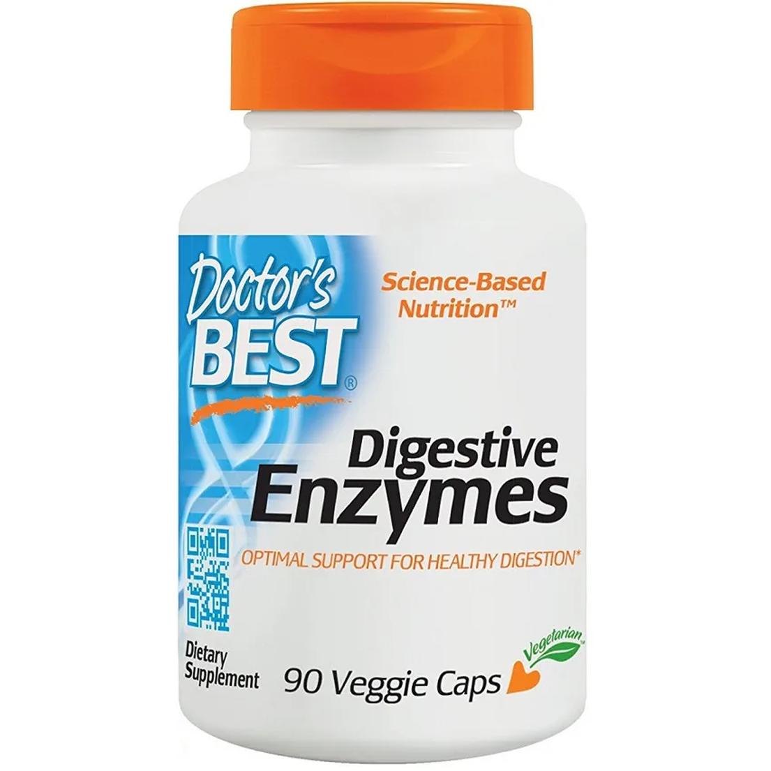 Doctor's Best Digestive Enzymes suplement diety, enzymy trawienne 90 kaps./1 opak.