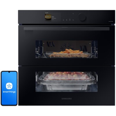 Piekarnik SAMSUNG NV7B6785KAK U2 Dual Cook Flex Elektryczny parowy Czarne szkło A+