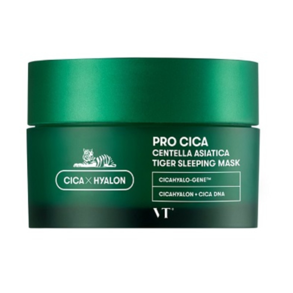 VT Cosmetics Pro Cica Centella Asiatica Tiger całonocna maska kojąca do twarzy, 90 ml