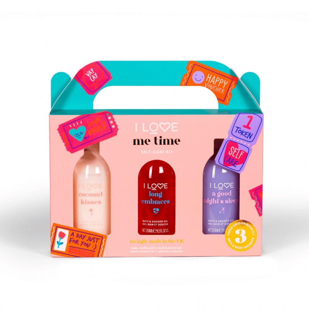 I Love Bath Gift Set zestaw: suflet do ciała, 250 ml + żel pod prysznic i do kąpieli, 2x250 ml