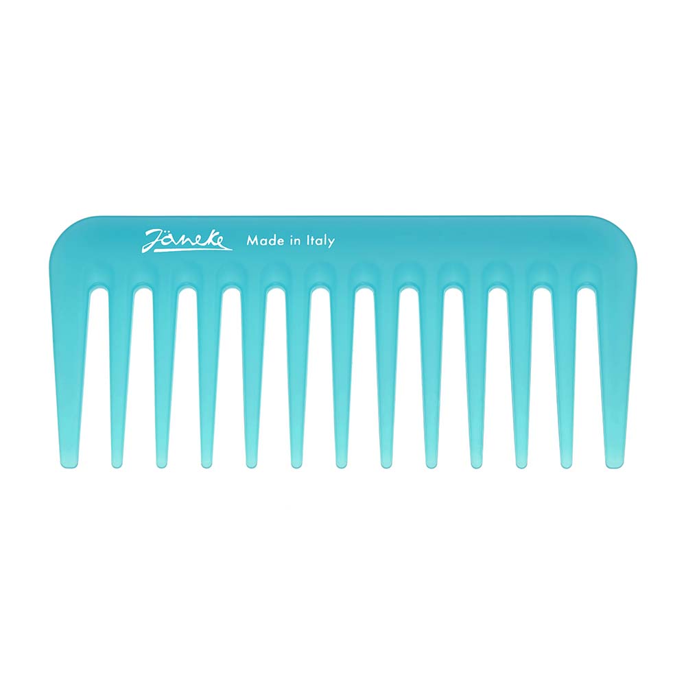 Janeke Mini SuperComb mały grzebień do rozczesywania włosów Turkusowy, 1 szt.