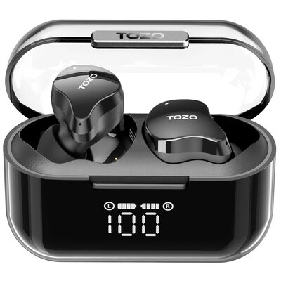 Słuchawki dokanałowe TOZO T18 Crystal Buds Czarny
