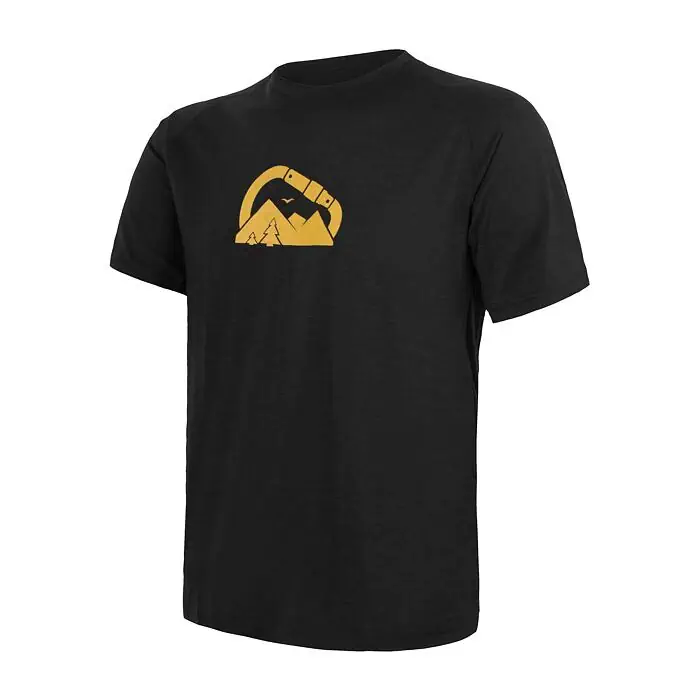 Sensor T-shirt męski Merino Air Tee SS Summit czarny