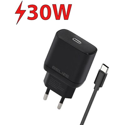 Ładowarka sieciowa BELINE BLNCB30C 30W GaN PD Czarny