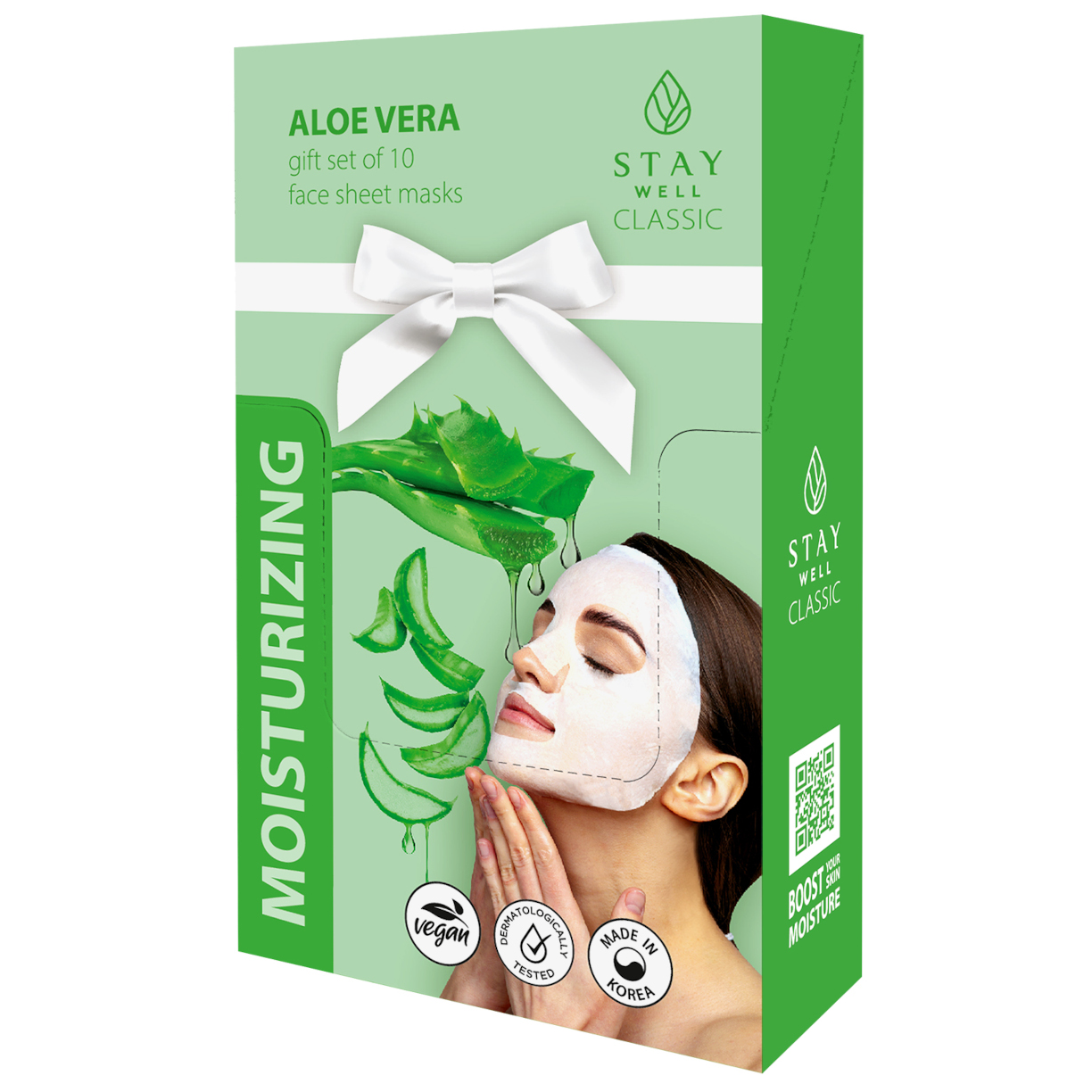 Stay Well Moisturizing nawilżające serum z aloesem w masce do twarzy, 10 szt./1 opak.