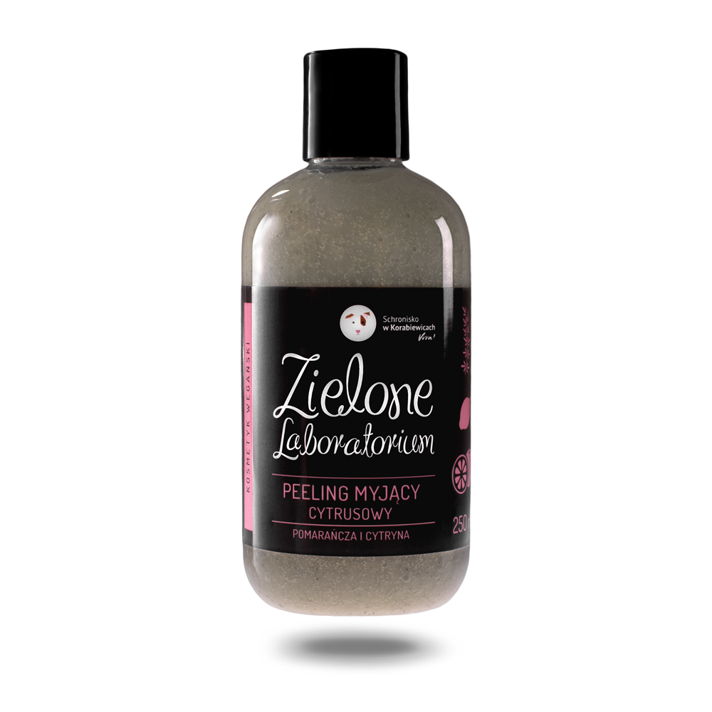 Zielone Laboratorium peeling myjący do ciała pomarańcza i cytryna, 250 ml