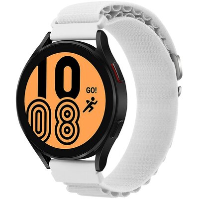 Pasek LUNA do Samsung Galaxy Watch 4/5 Classic Pro Active (szerokość paska 22 mm) Biały