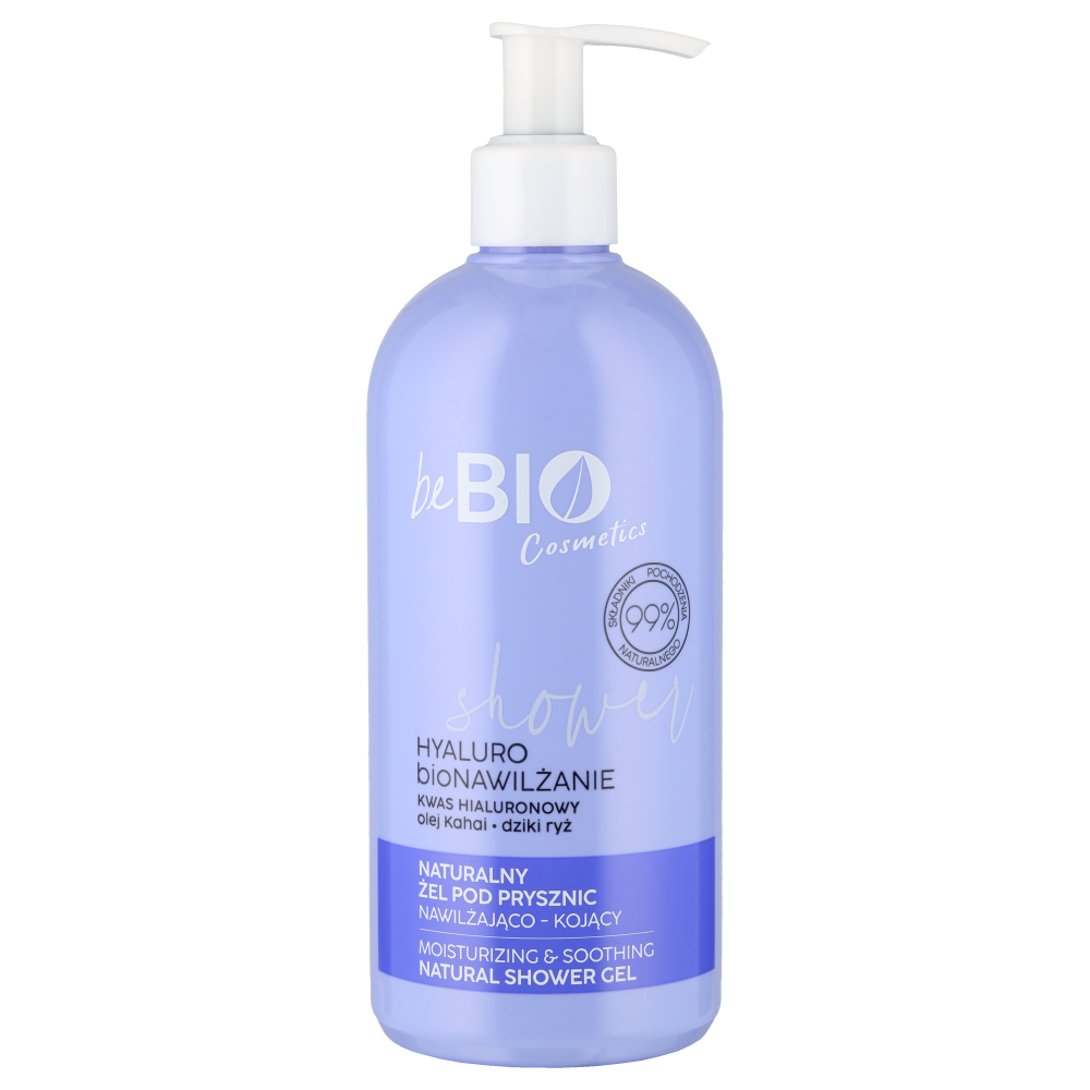 beBIO nawilżająco-kojący żel pod prysznic, 350 ml