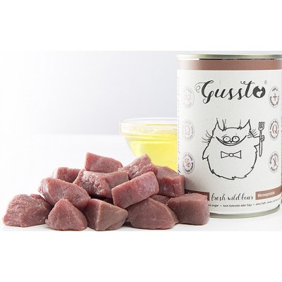 GUSSTO Cat Fresh Wild Boar mokra karma dla kotów dzik 400 g