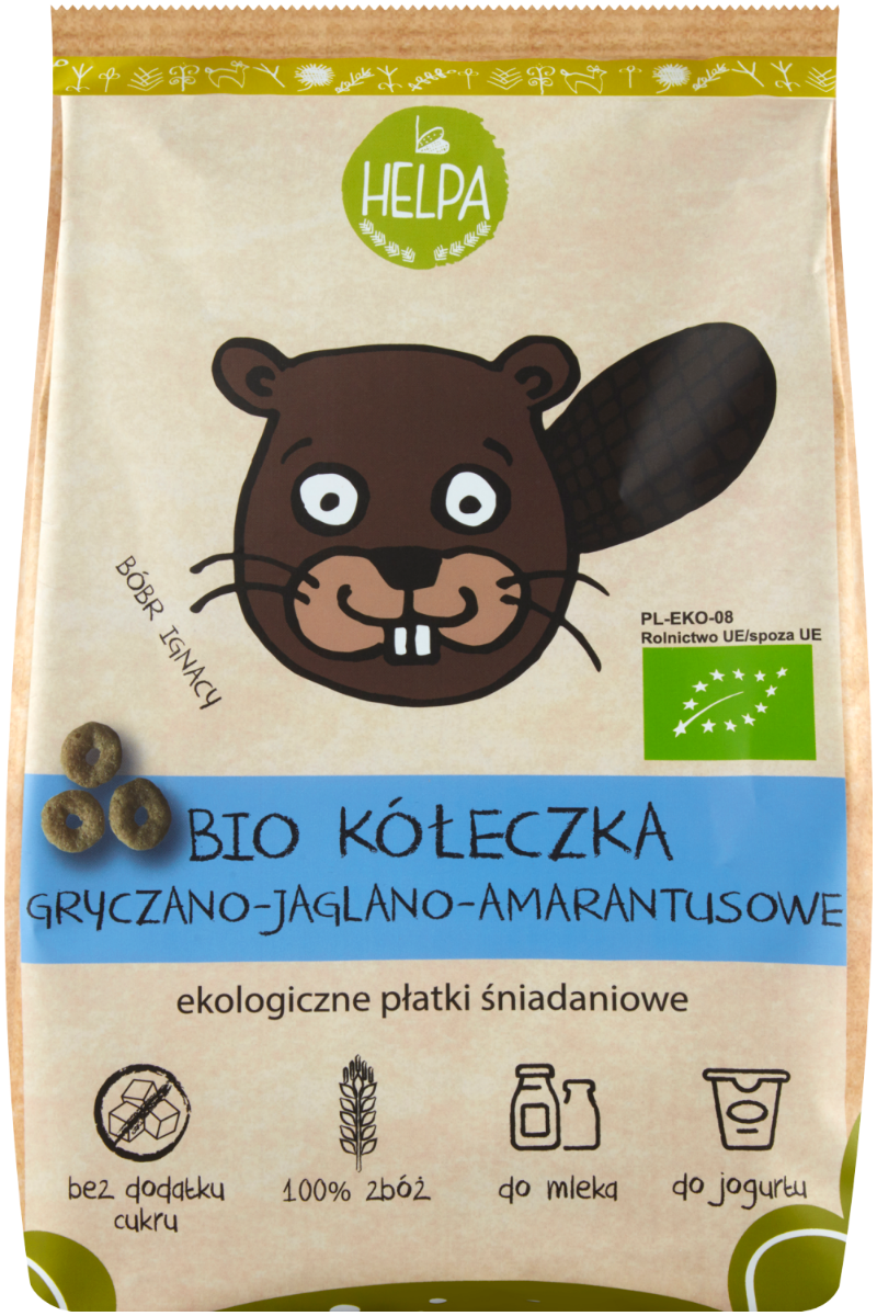 HELPA Bio Kółeczka gryczano-jaglano-amarantusowe, 160 g