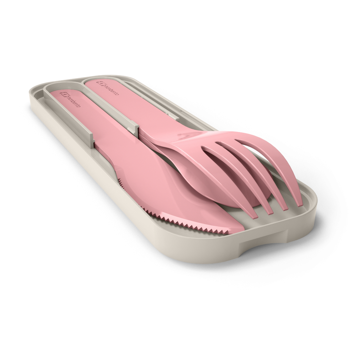 Monbento - Sztućce podróżne Pocket Color Pink Blush