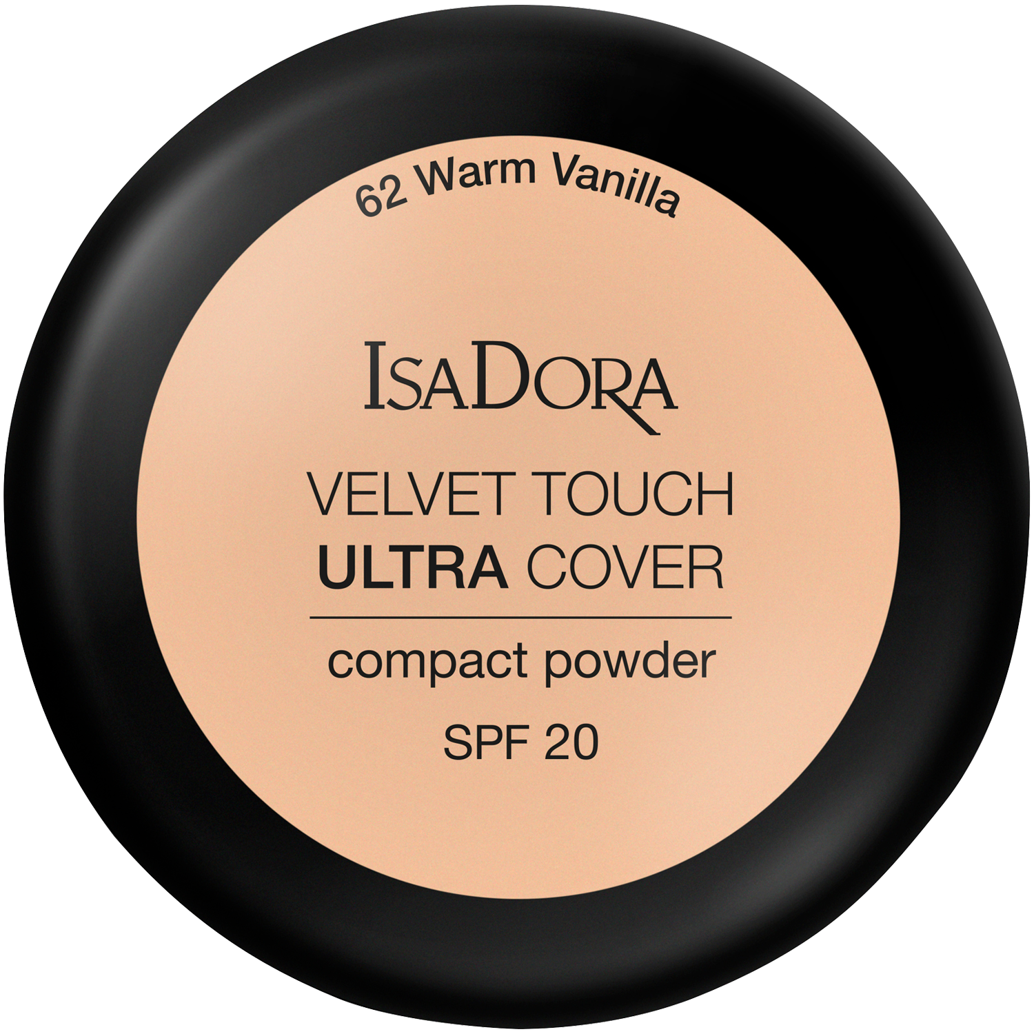 IsaDora Velvet Touch Ultra Cover puder z SPF20 do twarzy 62 warm vanilla, 7,5 g