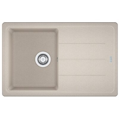 Zlewozmywak jednokomorowy z ociekaczem FRANKE Basis BFG 611-78 114.0676.292 Orzechowy 50x78