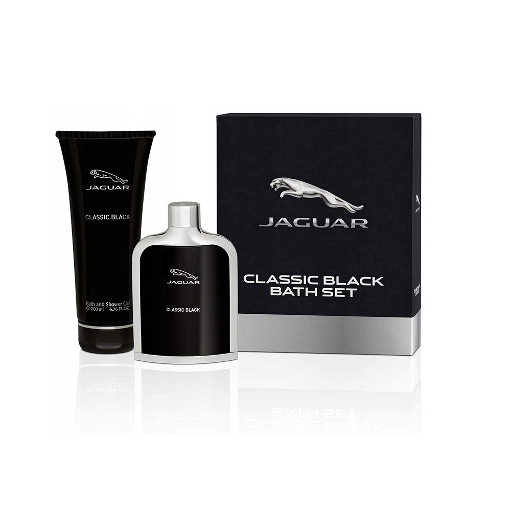 Jaguar Classic Black zestaw: woda toaletowa męska, 100 ml + żel pod prysznic, 200 ml