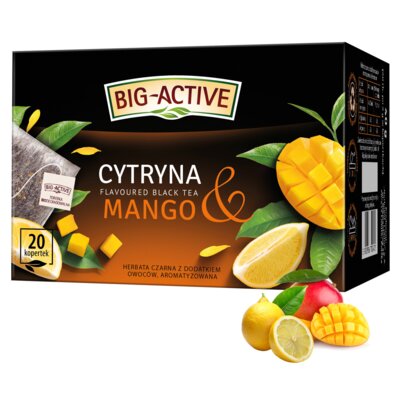 Herbata BIG ACTIVE Cytryna & Mango (20 sztuk)