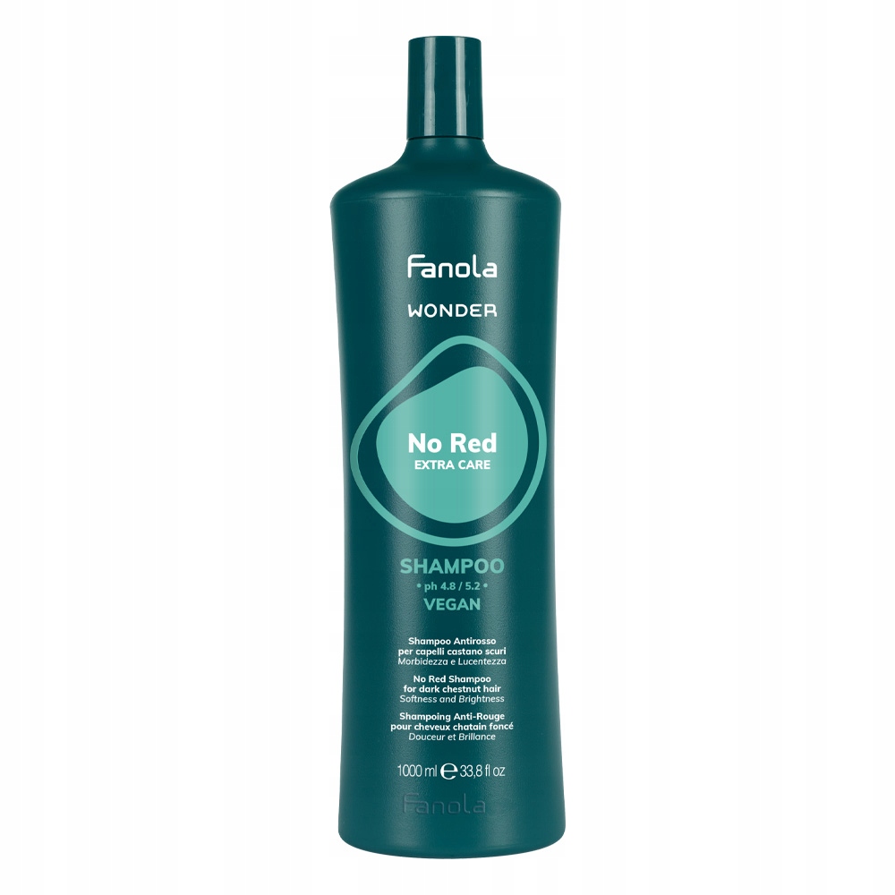 Fanola Wonder No Red Extra Care szampon neutralizujący czerwone tony, 1000 ml