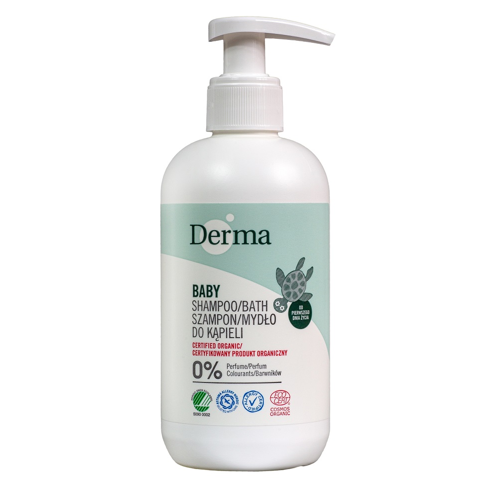 Derma Eco Baby szampon i mydło do kąpieli dla dzieci i niemowląt, 250 ml