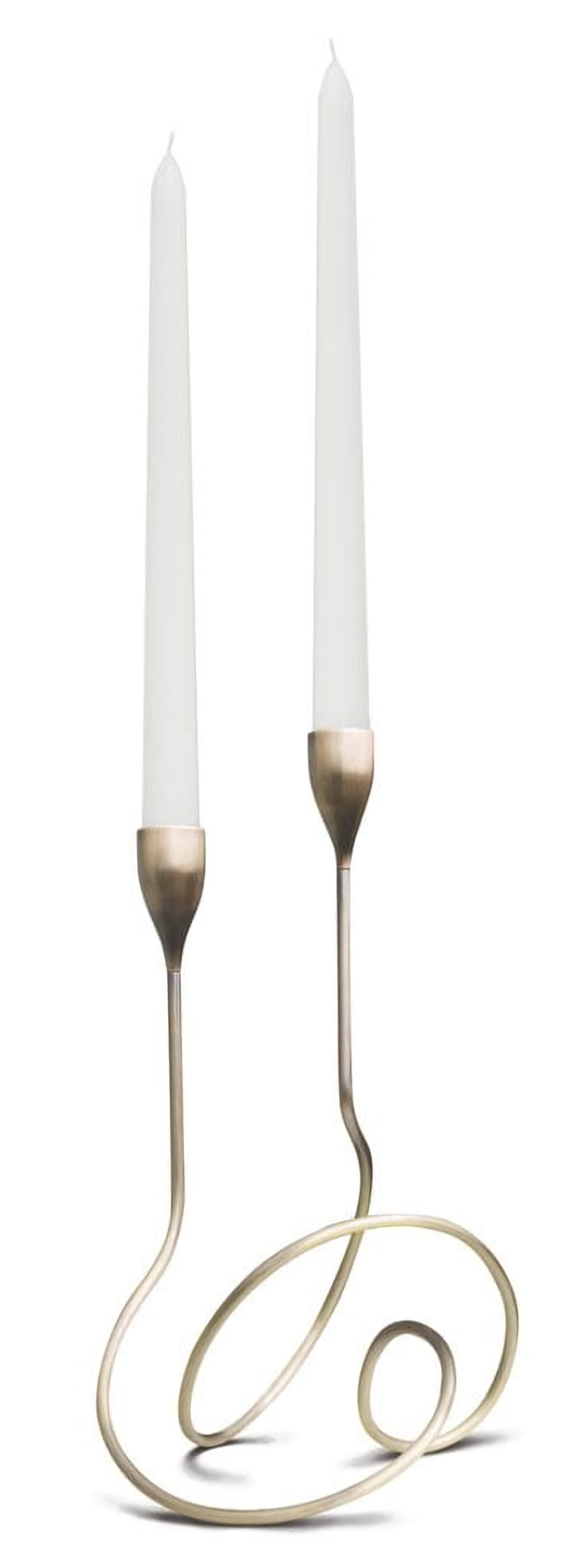 Black+Blum - Świecznik LOOP Antyczny mosiądz