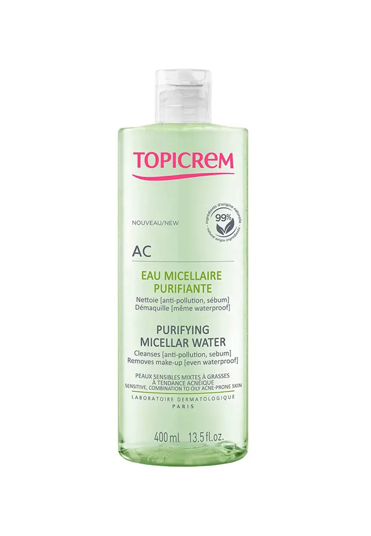 Topicrem AC oczyszczająca woda micelarna, 400 ml