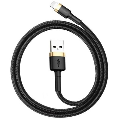 Kabel USB - Lightning BASEUS Cafule 1 m Czarno-złoty