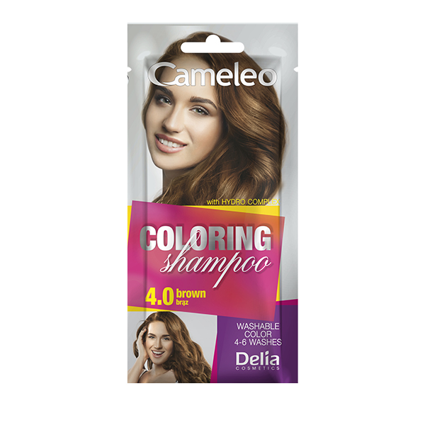 Delia Cameleo Coloring Shampoo szampon koloryzujący do włosów 4.0 brąz, 40 ml