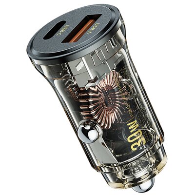 Ładowarka samochodowa WEKOME WP-C41 Vanguard Series 30W Czarny