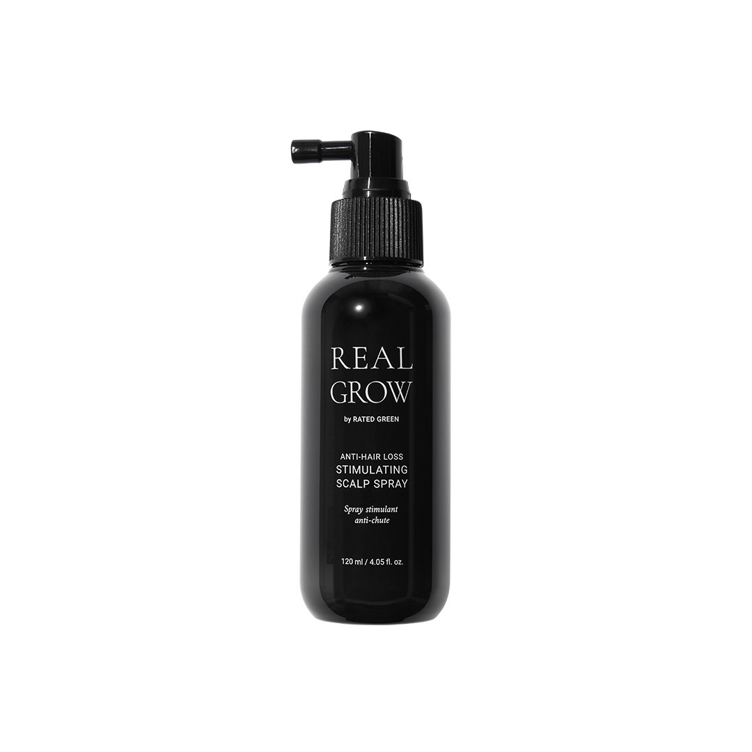 Rated Green Real Grow stymulujący spray przeciw wypadaniu włosów, 120 ml
