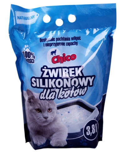 Chico żwirek dla kota silikonowy compact naturalny 3,8L