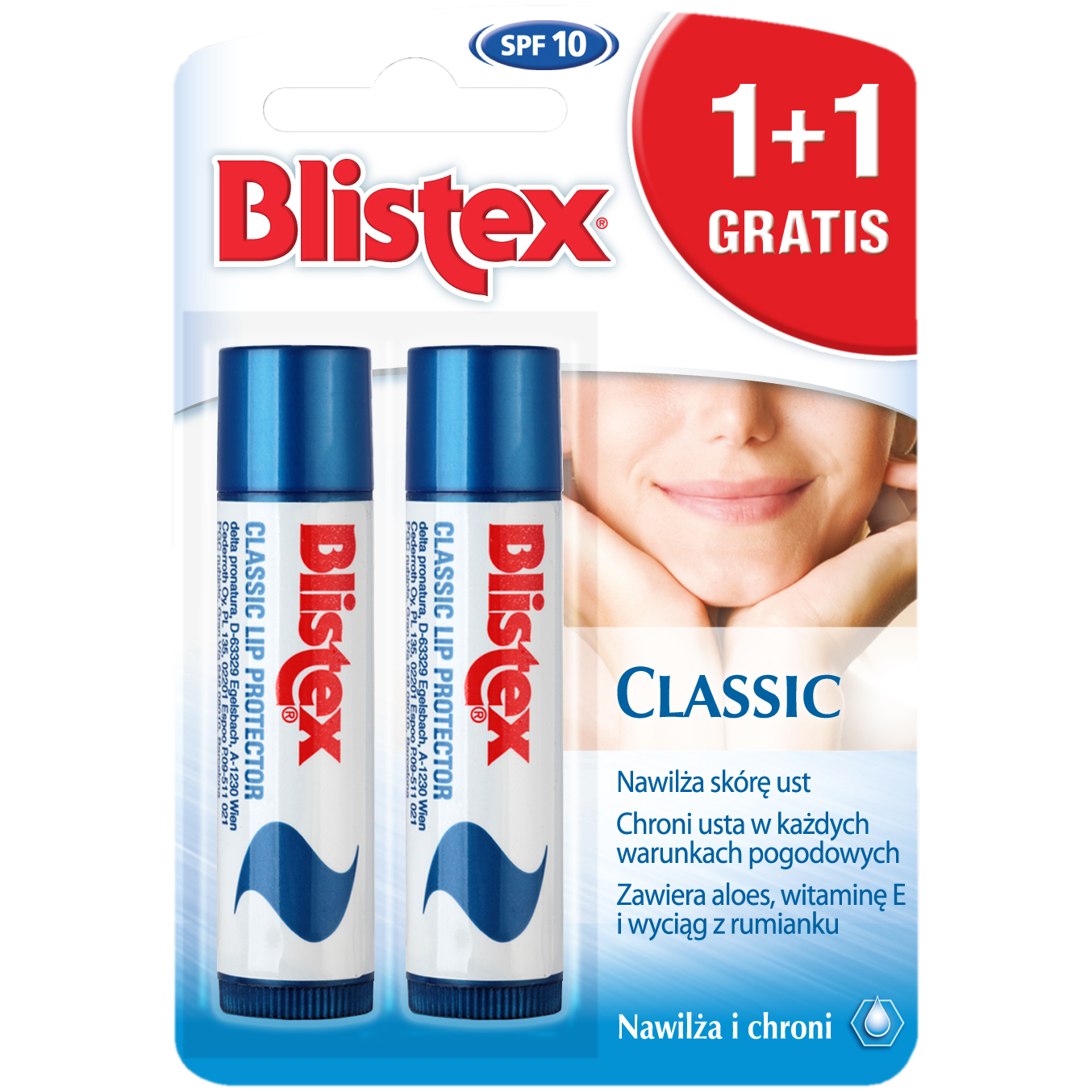 Blistex Classic zestaw: pomadka do ust, 2 szt.