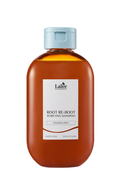 La'dor Root Re-Boot Purifying Shampoo (Ginger & Apple) funkcyjny szampon chłodzący skórę głowy i przeciwdziałający wypadaniu włosów, 300 ml