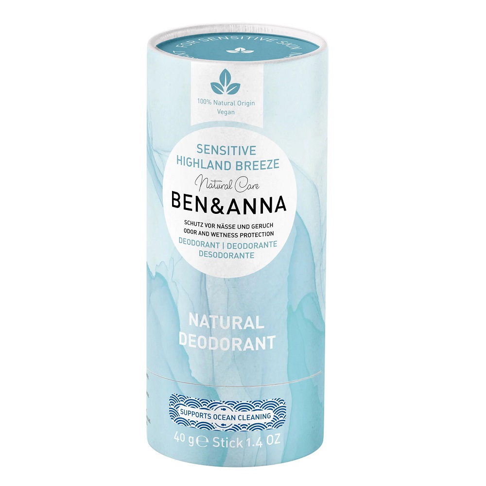 Ben&Anna naturalny dezodorant bez sody Sensitive Highland Breeze, 40 g