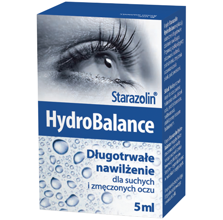 Starazolin Hydrobalance nawilżające krople dla suchych i zmęczonych oczu, 5 ml