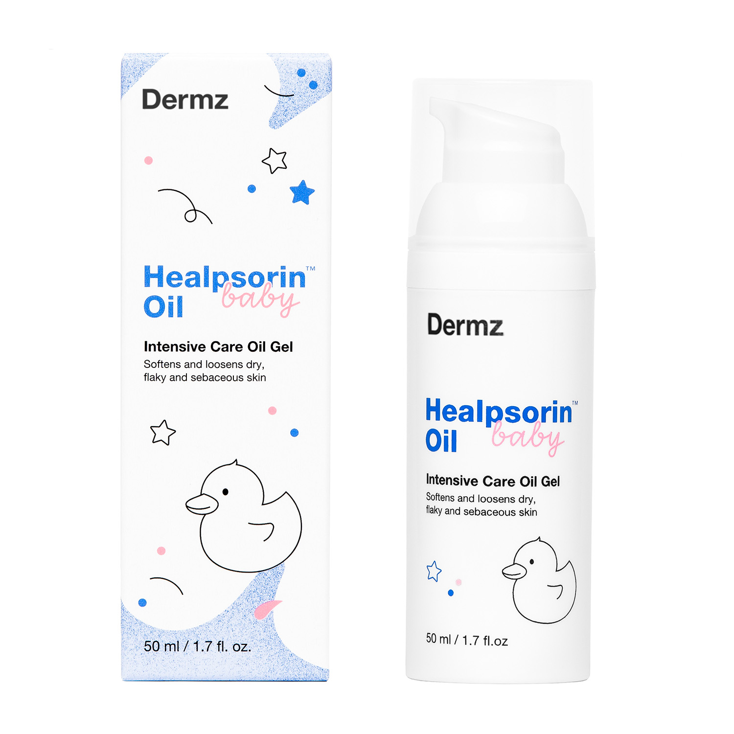 Dermz Healpsorin Baby Oil olejek żelowy dla dzieci i niemowląt, 50 ml