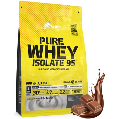 Odżywka białkowa OLIMP Pure Whey Isolate 95 Czekoladowy (600 g) Bez laktozy
