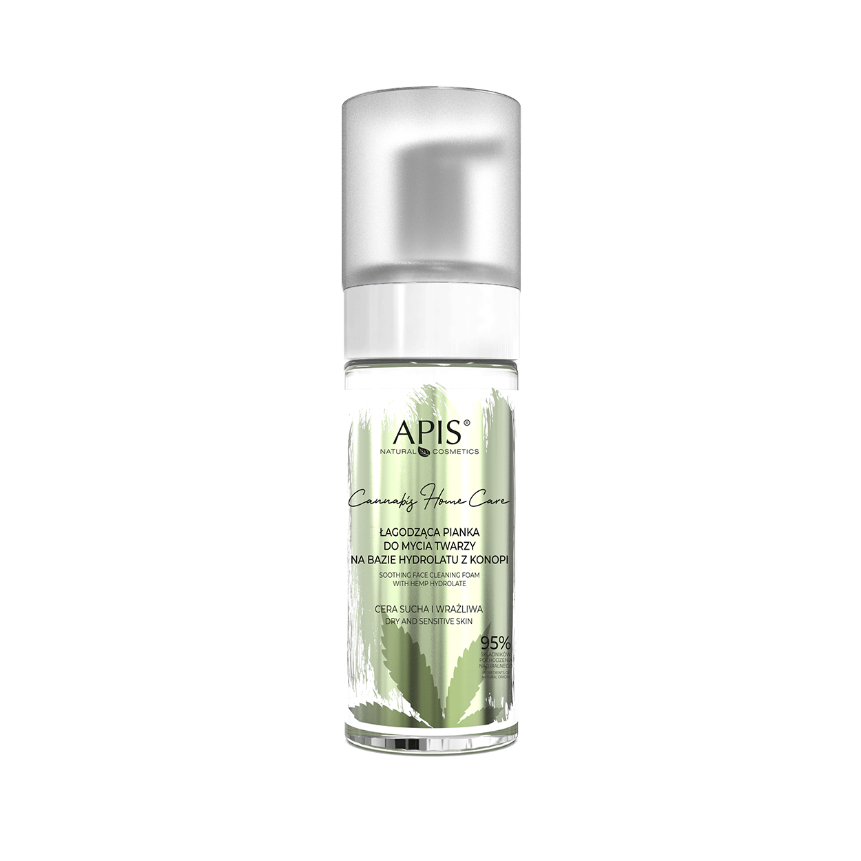 Apis Cannabis Home Care oczyszczająca pianka do mycia twarzy, 150 ml