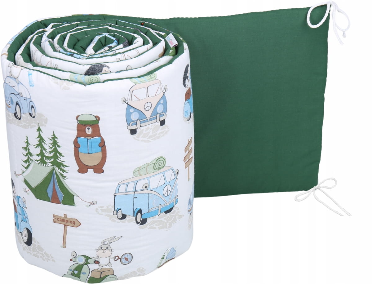 Babymam dwustronny ochraniacz 180x30 do łóżeczka