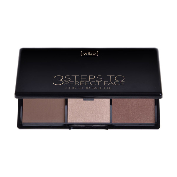 Wibo 3 Steps To Perfect Face Contour Palette paleta do konturowania twarzy Dark, 10 g
