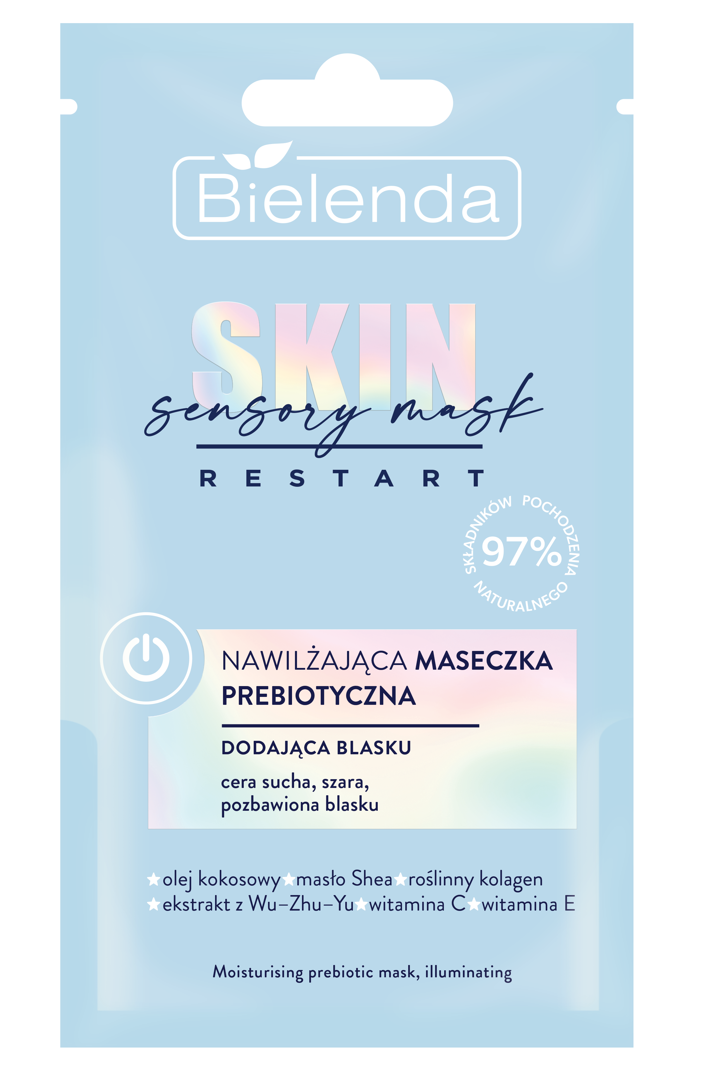 Bielenda Skin Restart Sensory Mask nawilżająca maseczka prebiotyczna, 8 g