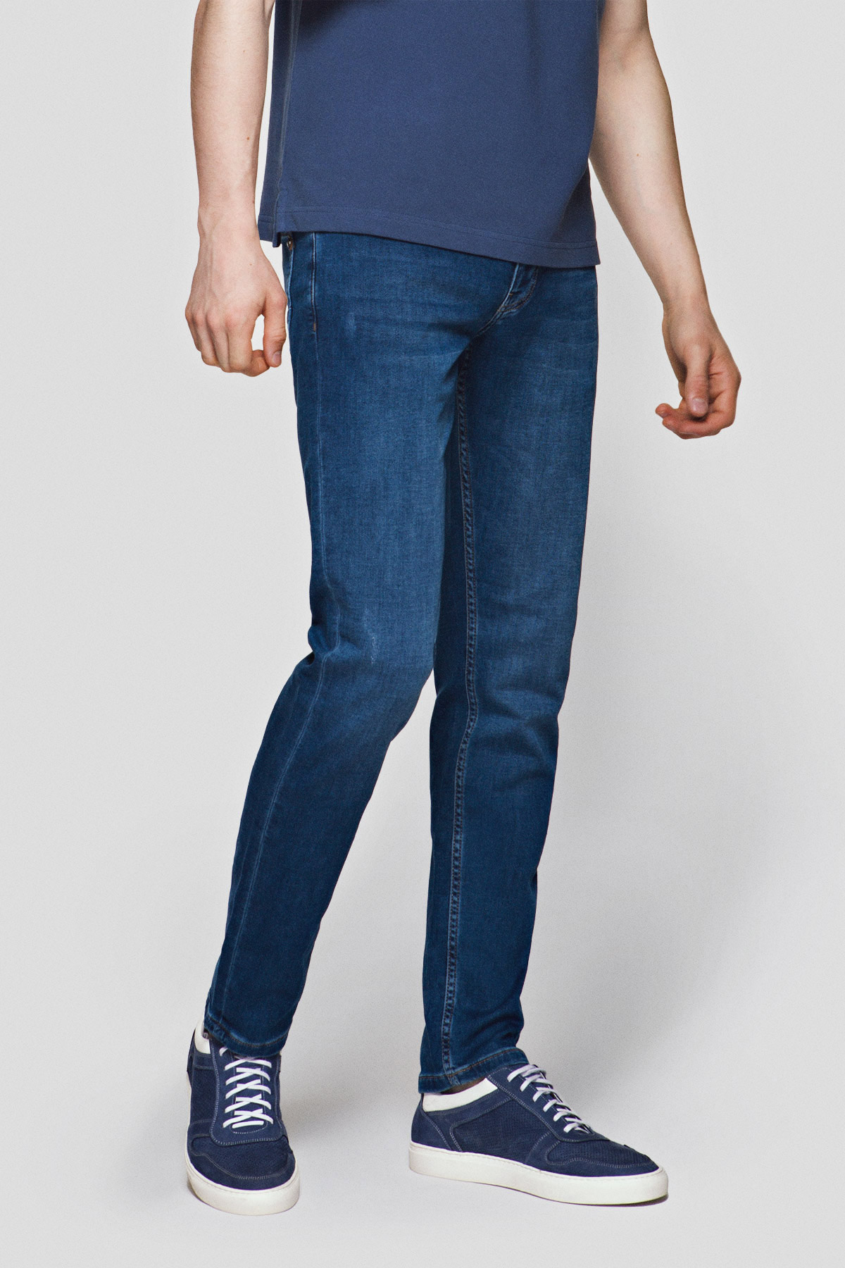 Lancerto Jeansy Niebieskie Carson Slim