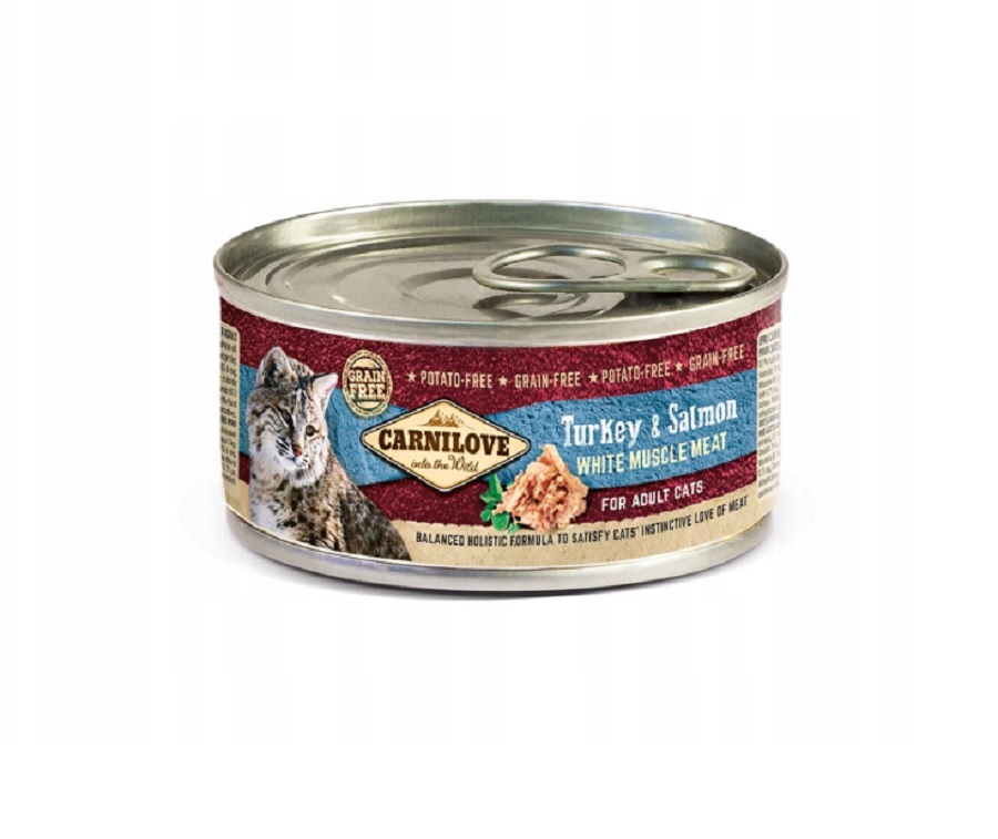 CARNILOVE Cat turkey salmon Karma z indykiem i łososiem dla kota 100 g