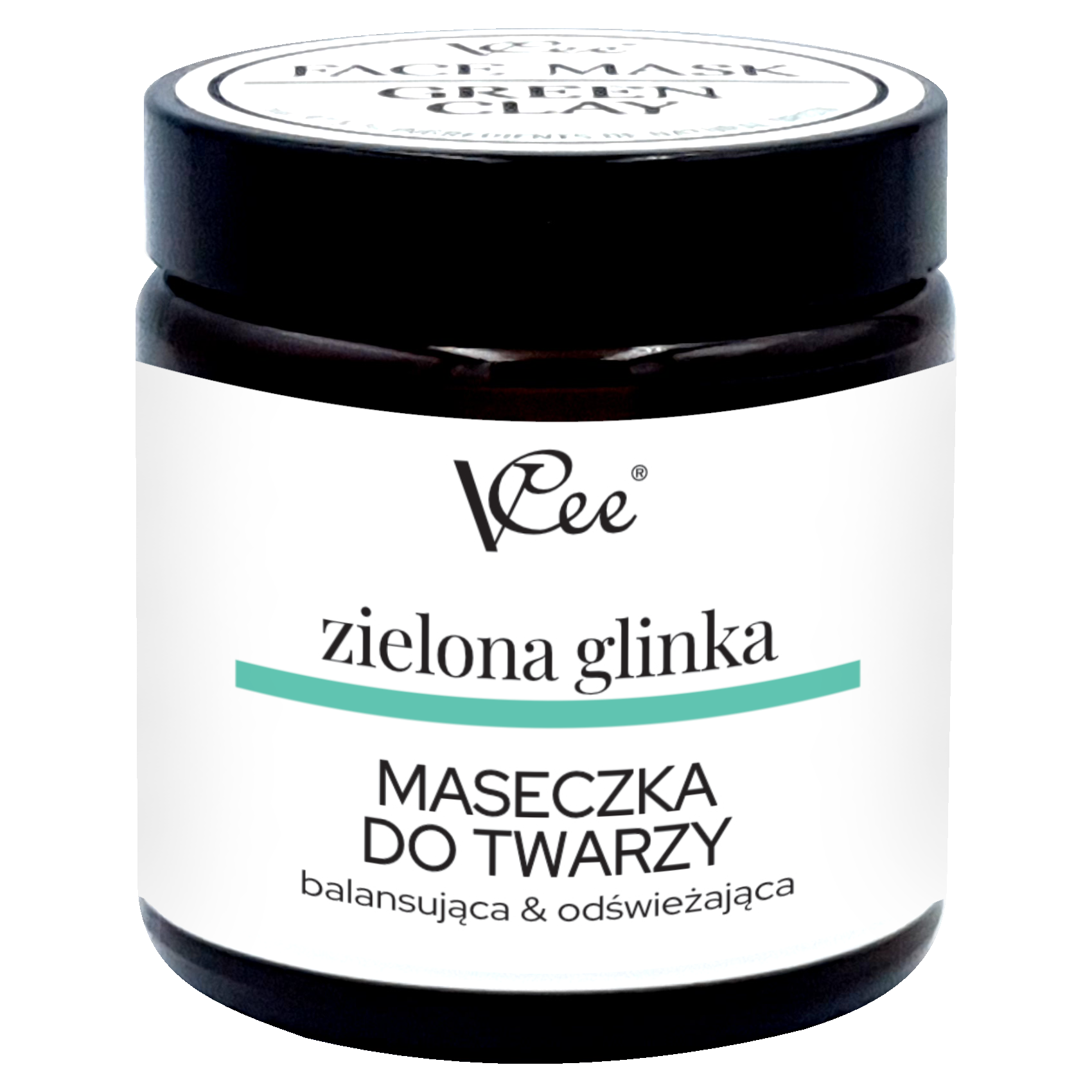 Vcee maska do twarzy z zieloną glinką, 100 ml