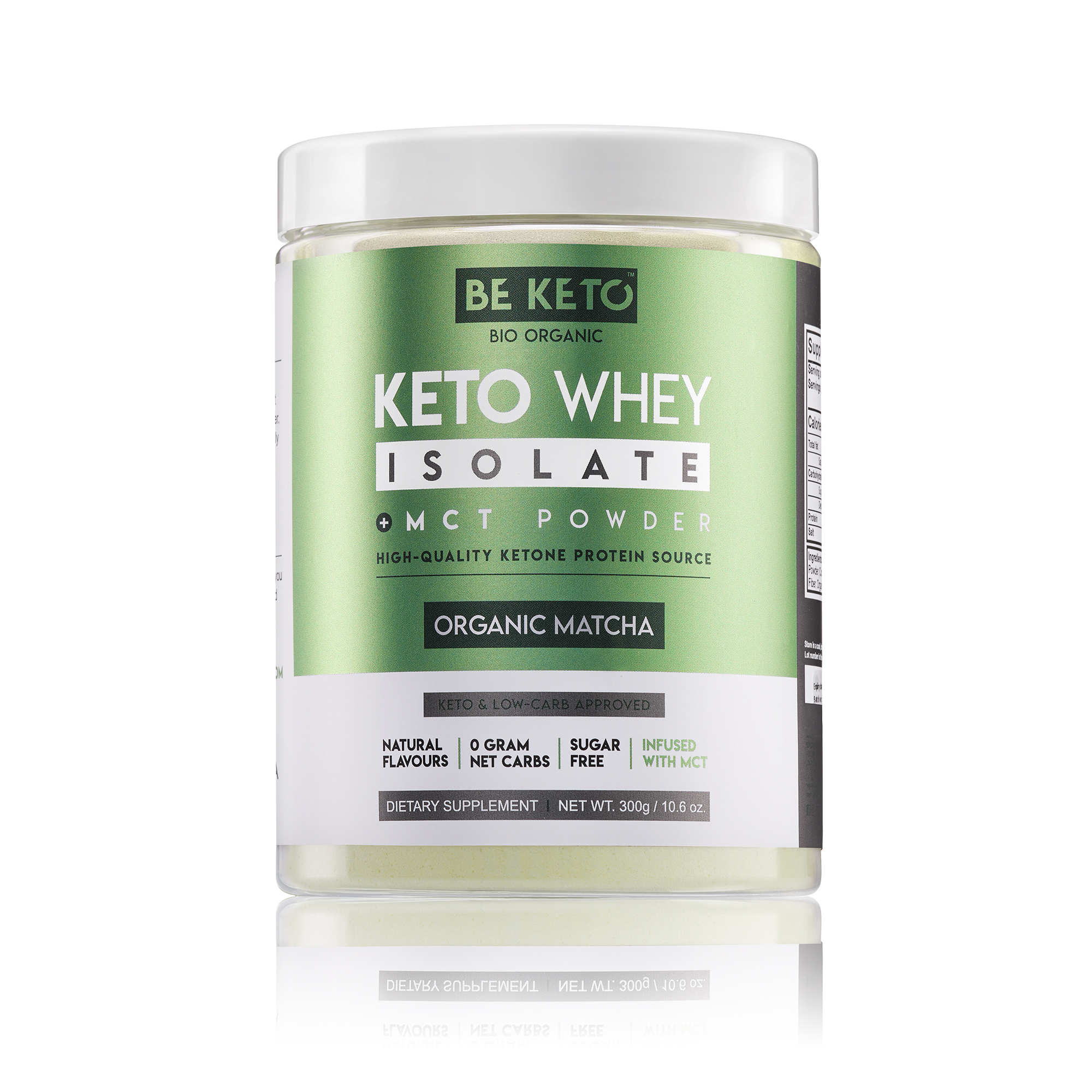 Be Keto keto odżywka białkowa, matcha, 300 g