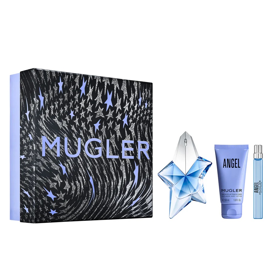 Thierry Mugler Angel zestaw: woda perfumowana damska, 50 ml + balsam do ciała, 50 ml + woda perfumowana damska, 10 ml