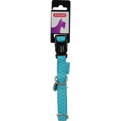 Obroża ZOLUX Mac Leather (48 - 68 cm) Turkusowy