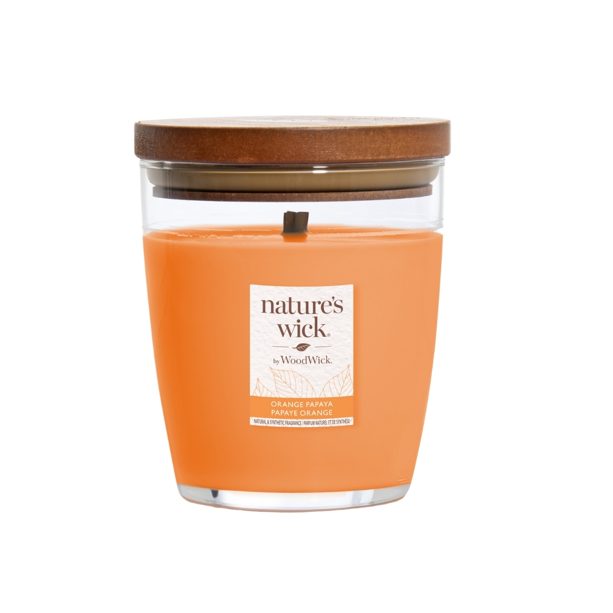 Nature's Wick By WoodWick Orange&Papaya świeca zapachowa, 284 g