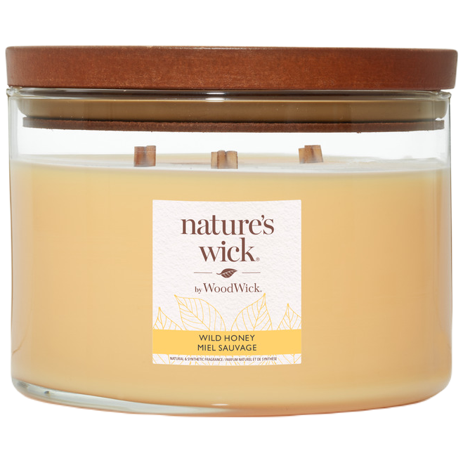 Nature's Wick By WoodWick Wild Honey świeca zapachowa, 433 g