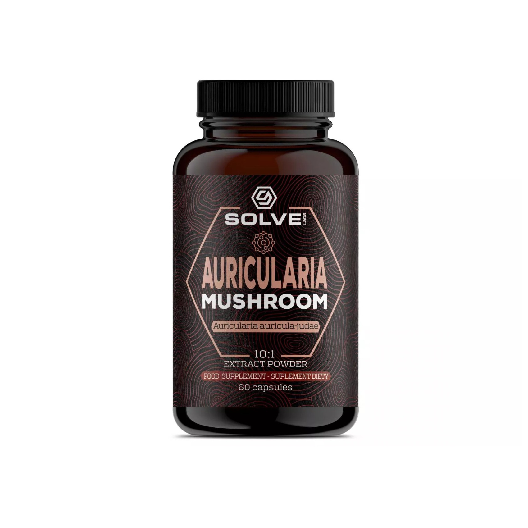 Solve Labs Auricularia suplement diety, uszak brzozowy, 60 kaps./1 opak.